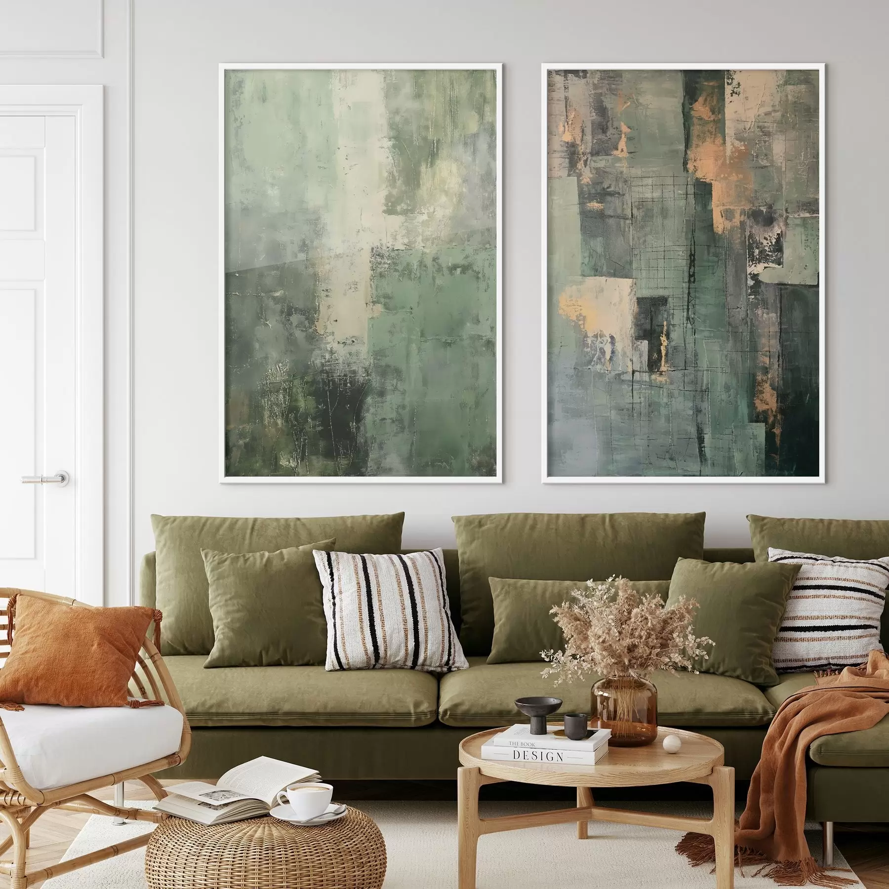 carta da parati Astrazione verde nr. d01230