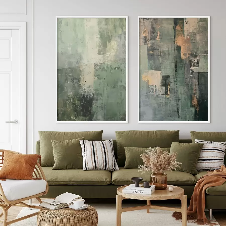 carta da parati Astrazione verde nr. d01230