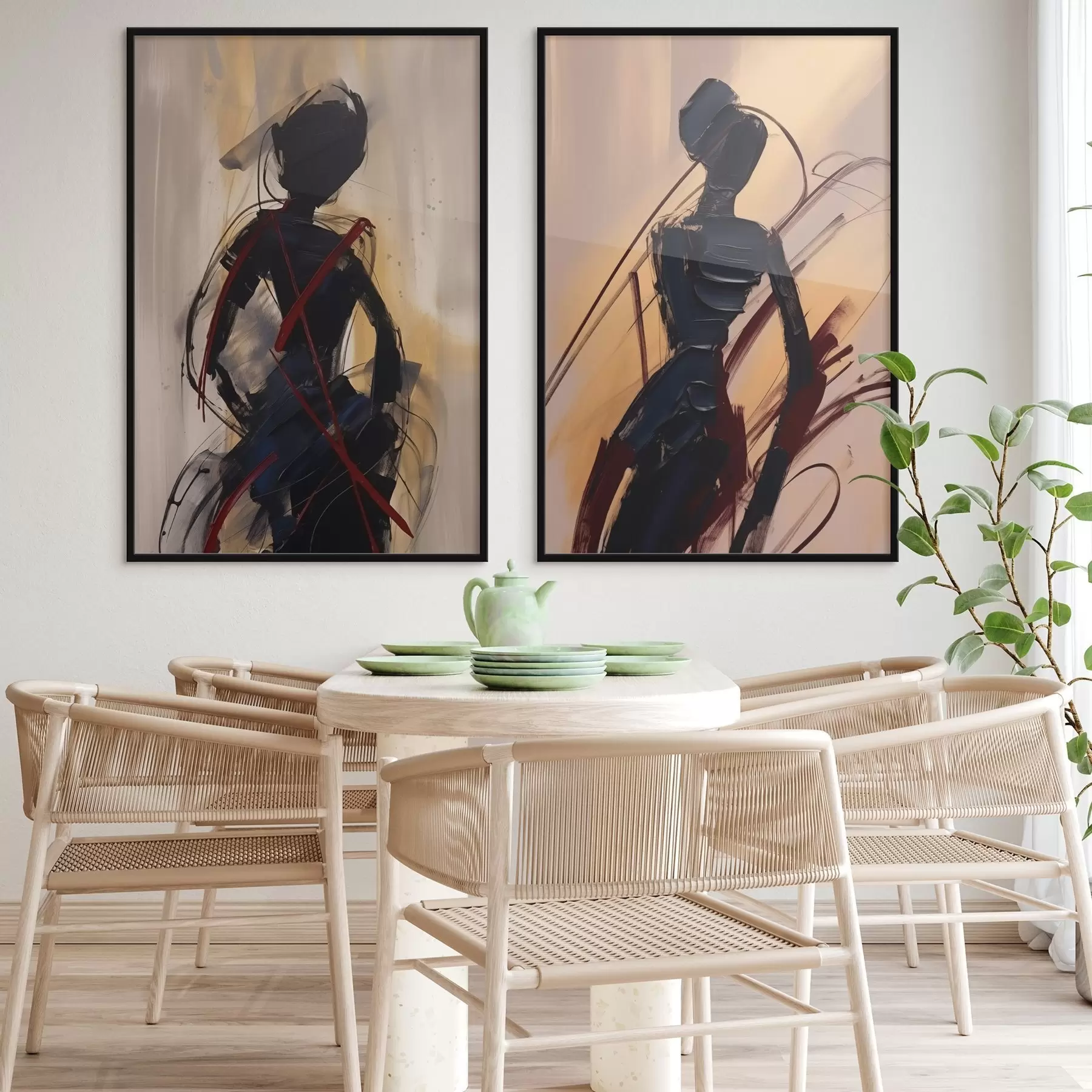 carta da parati Silhouette astratte nr. d01194