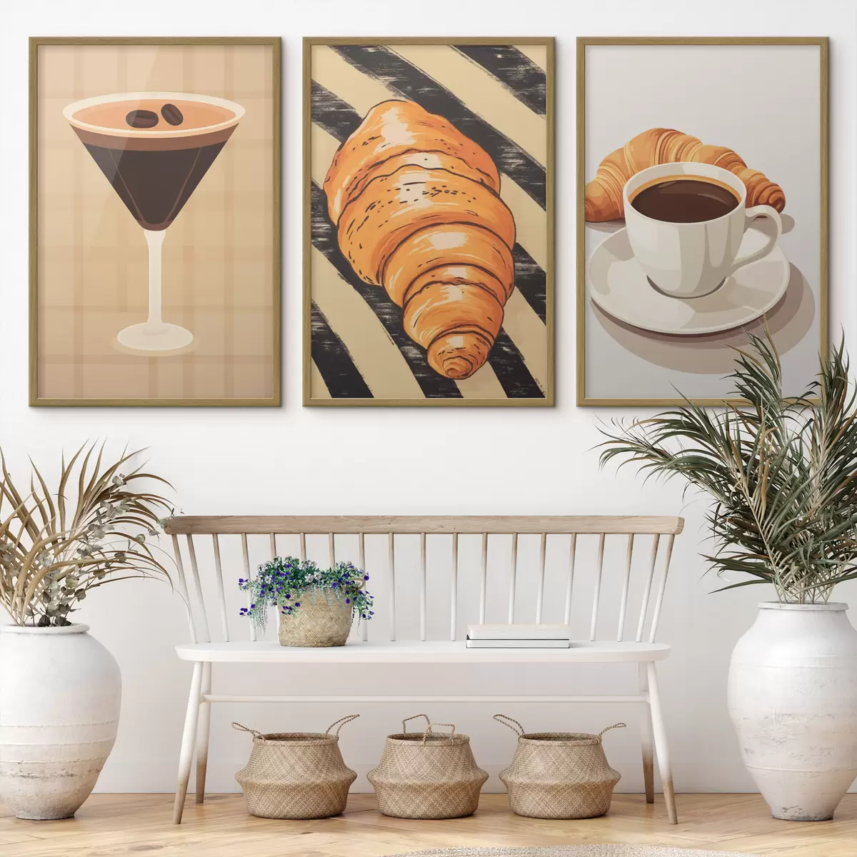 Poster Caffè e croissant d01212
