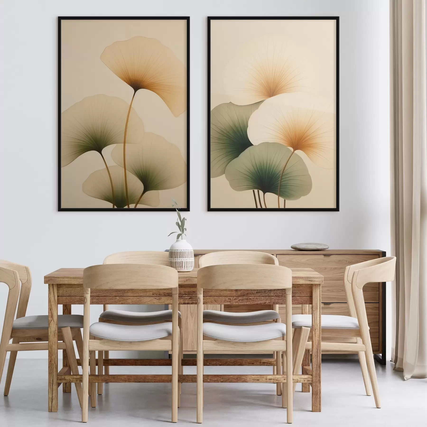 carta da parati Foglie di ginkgo nr. d01213