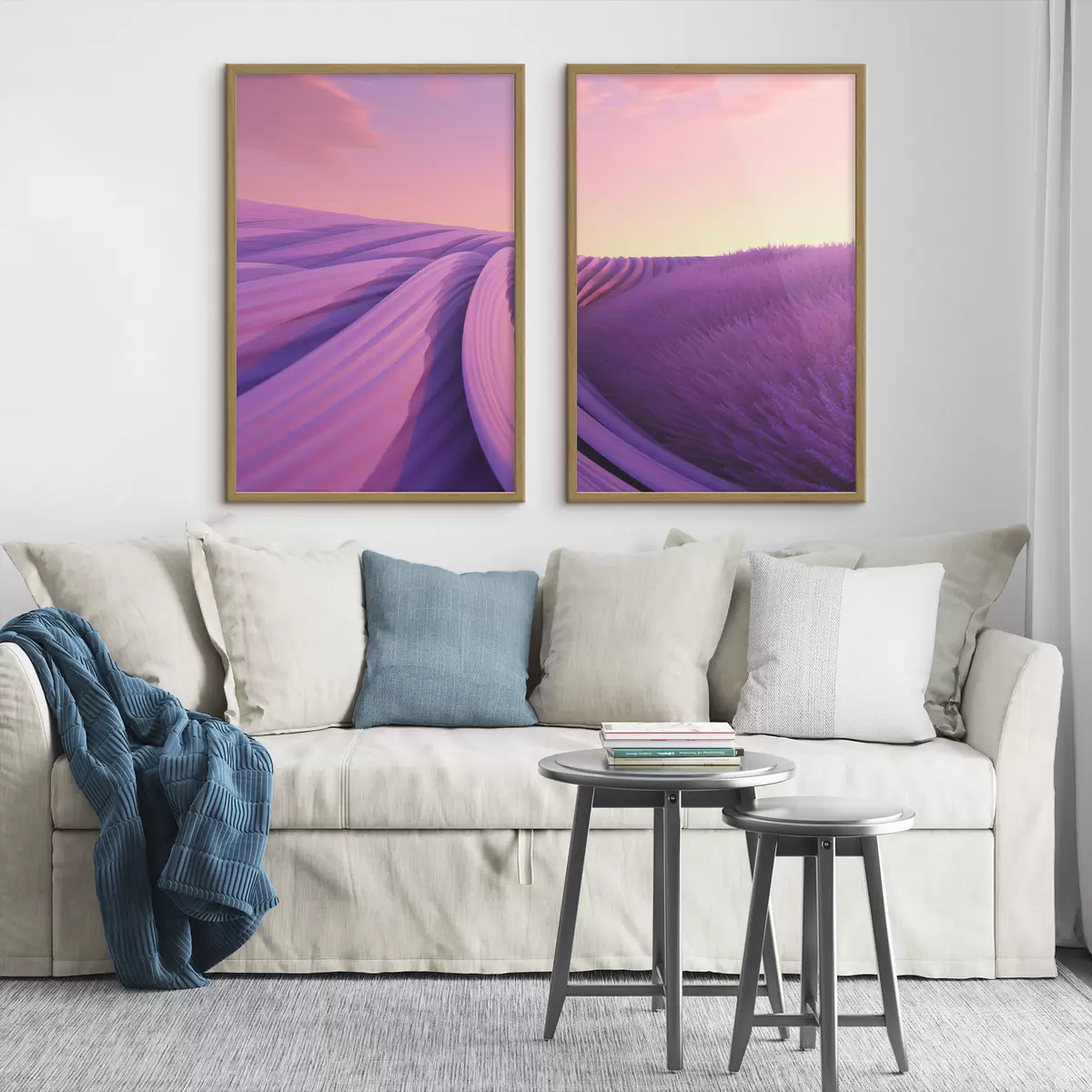 Poster Campo di lavanda, astratto d01250