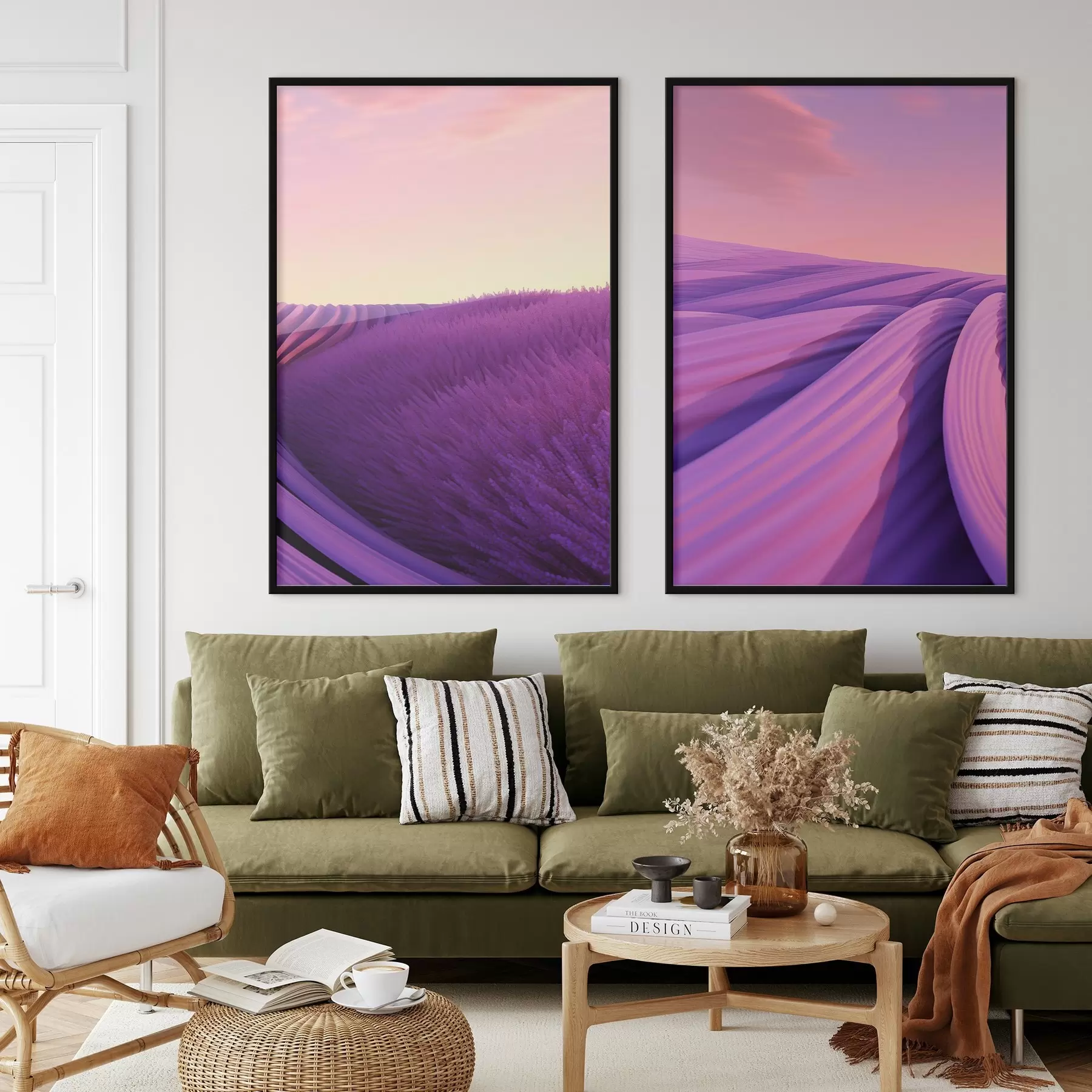 carta da parati Campo di lavanda, astratto nr. d01250