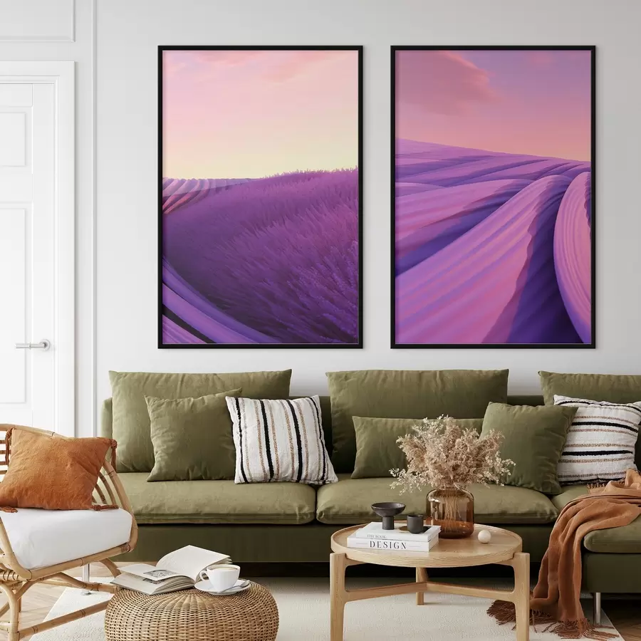 carta da parati Campo di lavanda, astratto nr. d01250