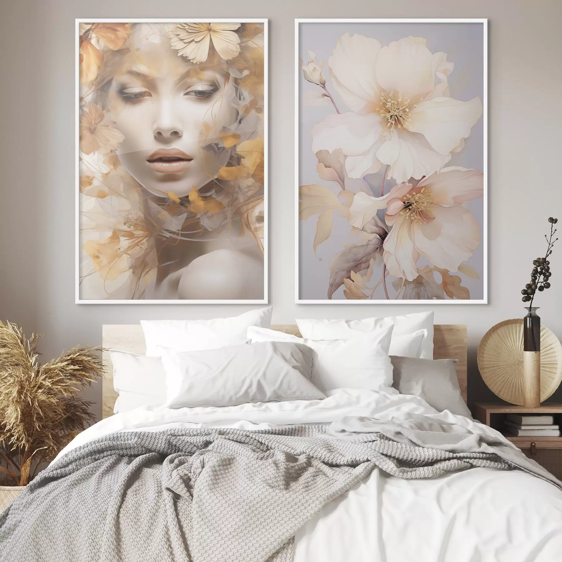 carta da parati Ragazza e fiori delicati nr. d01251