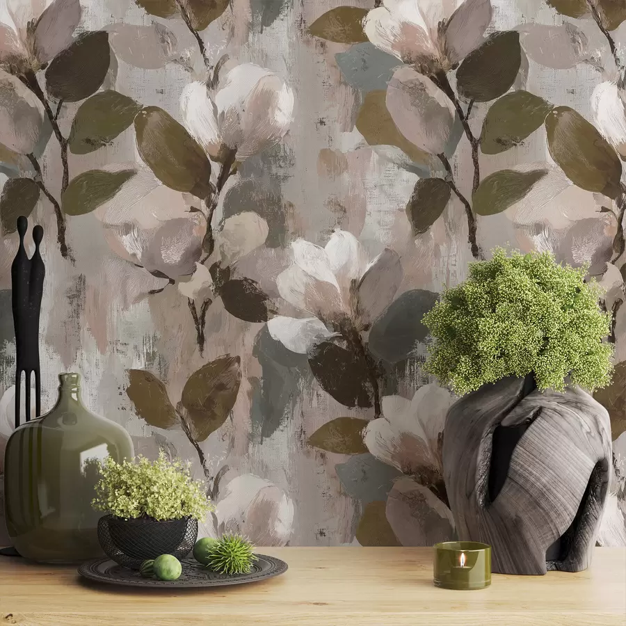 carta da parati Pennellate floreali nr. a00968v1