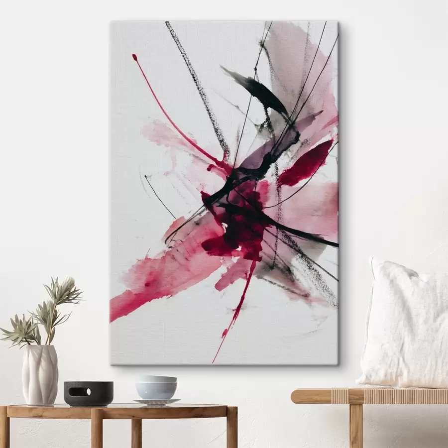 carta da parati Composizione moderna di linee e macchie in stile acquerello nr. s46951