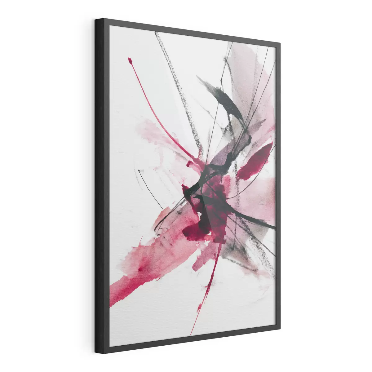 Poster Composizione moderna di linee e macchie in stile acquerello f46951