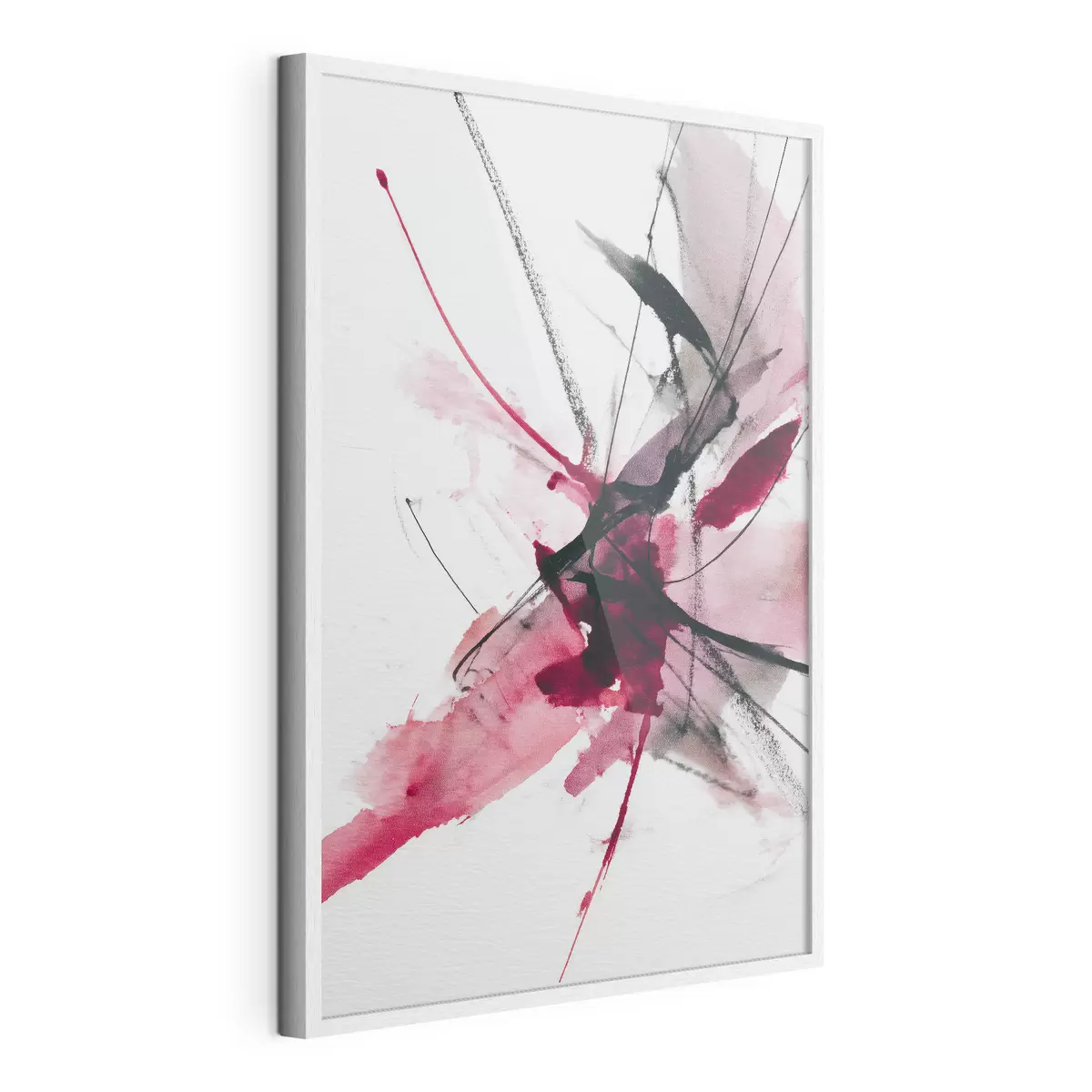 Poster Composizione moderna di linee e macchie in stile acquerello f46951
