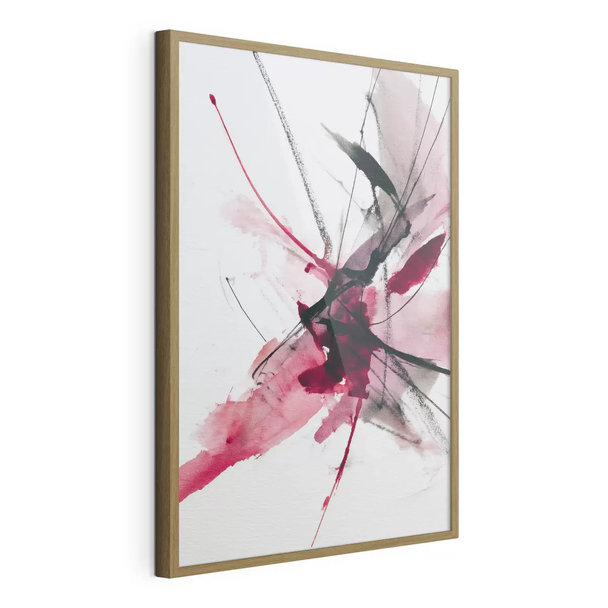 Poster Composizione moderna di linee e macchie in stile acquerello f46951