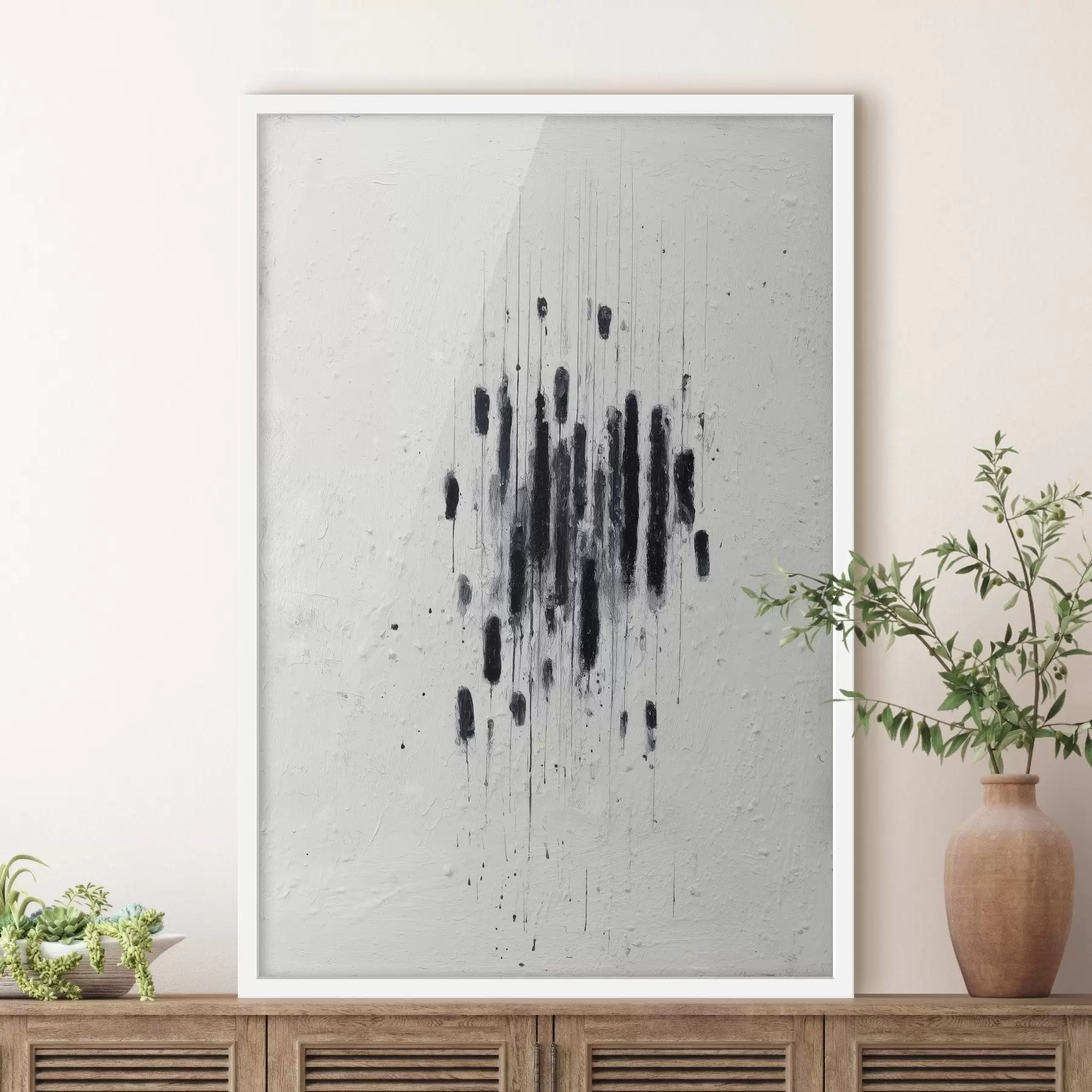 carta da parati Arte minimalista con pennellate espressive e contorni sfumati in stile pittorico moderno nr. f46957