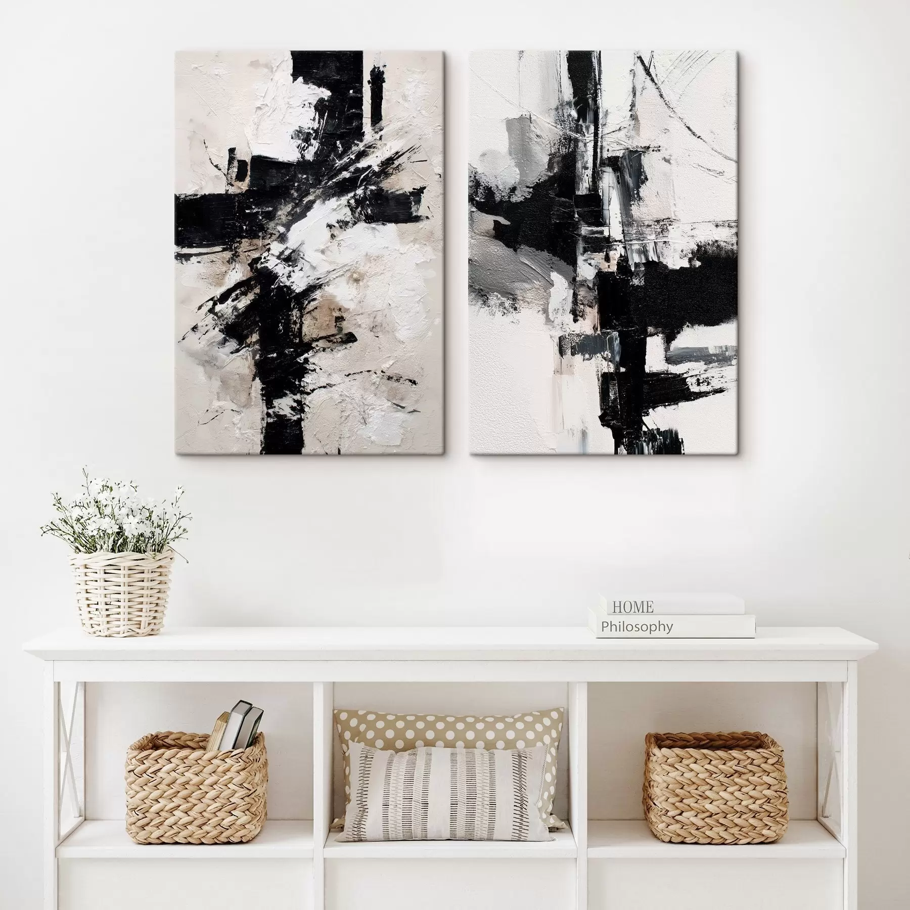 carta da parati Composizione minimalista con accenti dinamici e imitazione della texture a rilievo nr. m01151