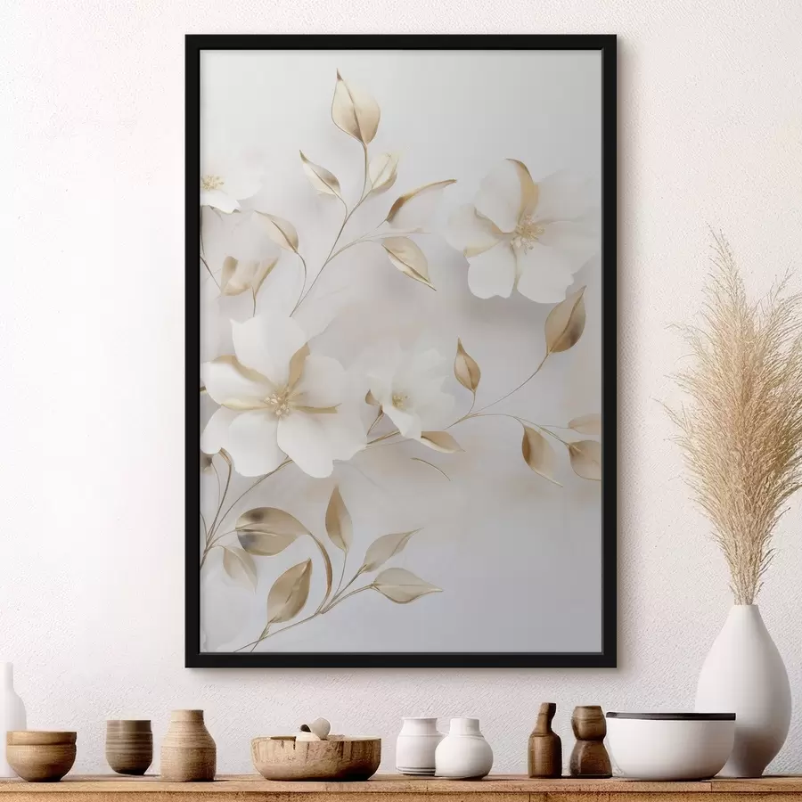 carta da parati Delicati rami fioriti nr. f47642