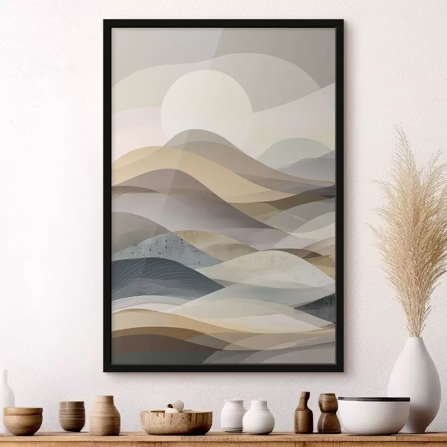 carta da parati Montagne astratte, imitazione acquerello nr. f47644