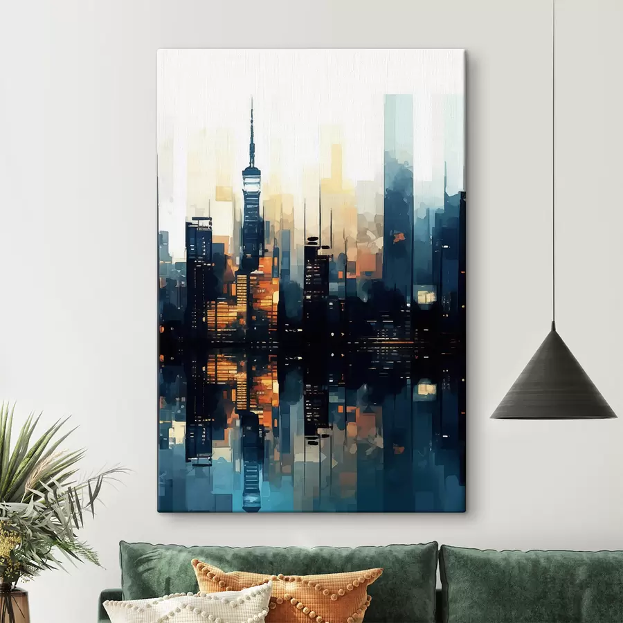 carta da parati Tramonto serale in una grande città nr. s47677