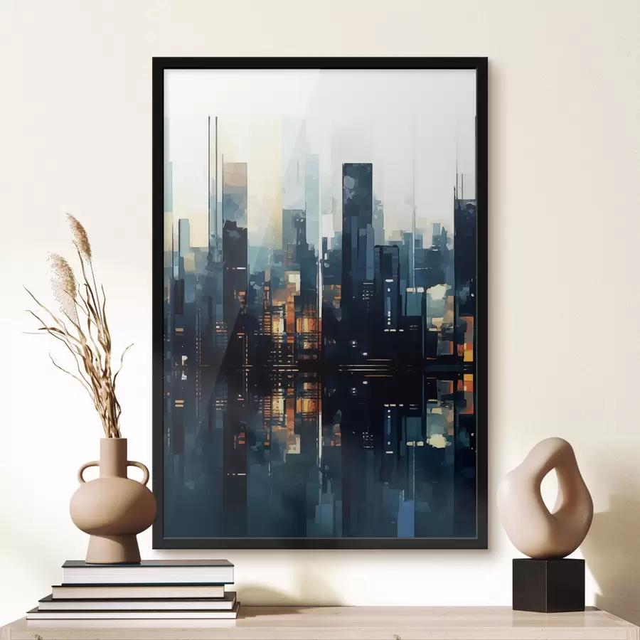 carta da parati Tramonto serale in una grande città nr. f47676