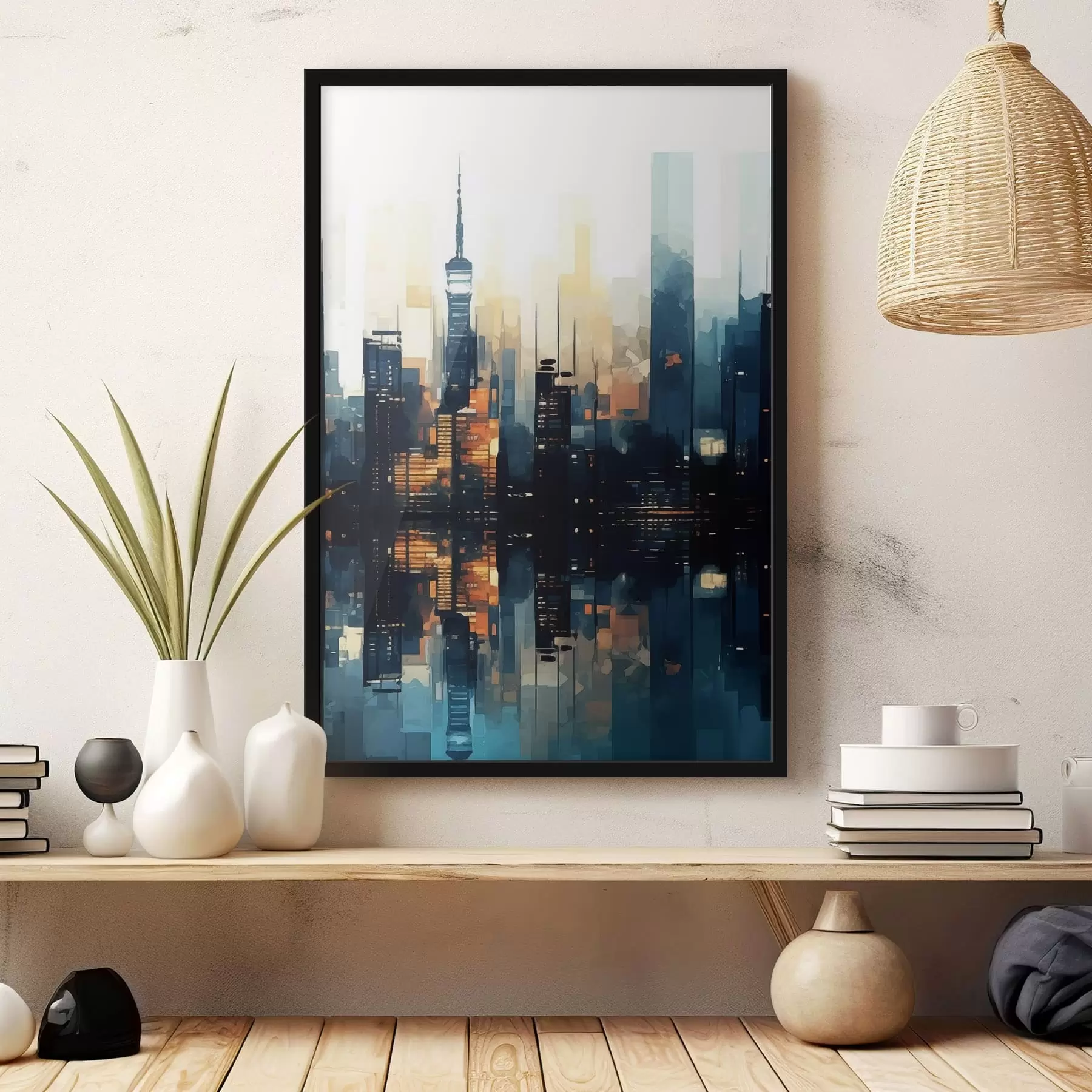 carta da parati Tramonto serale in una grande città nr. f47677