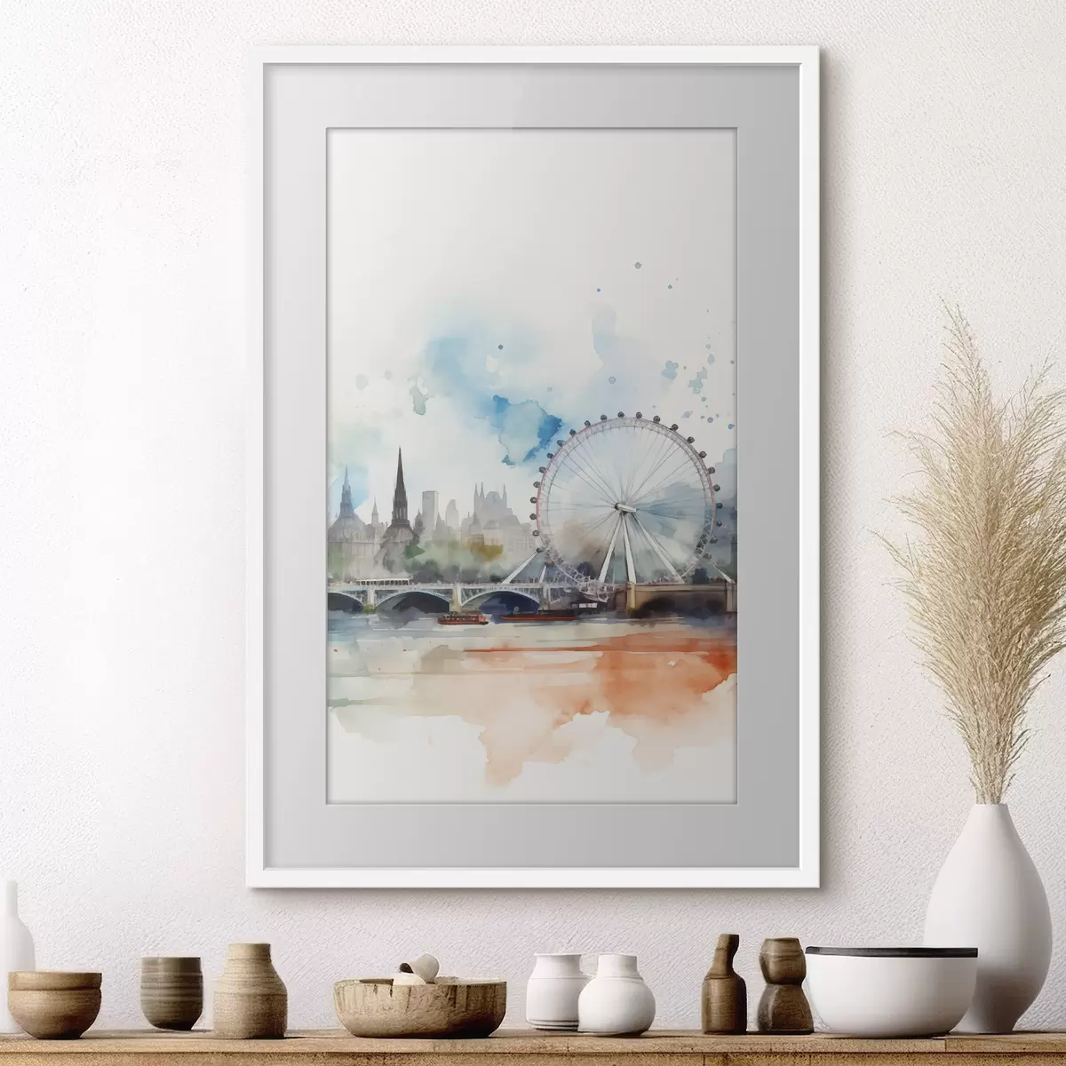 Poster Paesaggio e carezza f47681
