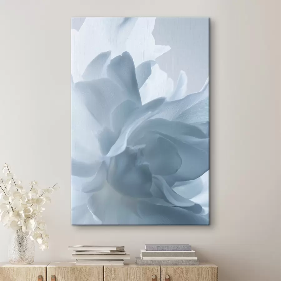 carta da parati petali delicati nei toni del blu nr. s47691