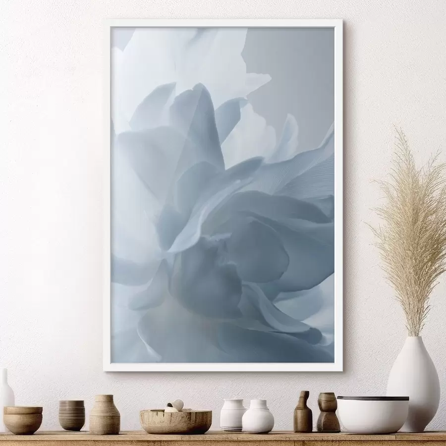 carta da parati petali delicati nei toni del blu nr. f47691