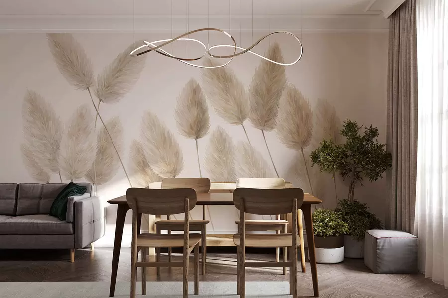 Carta da parati nature Spighette sul campo 