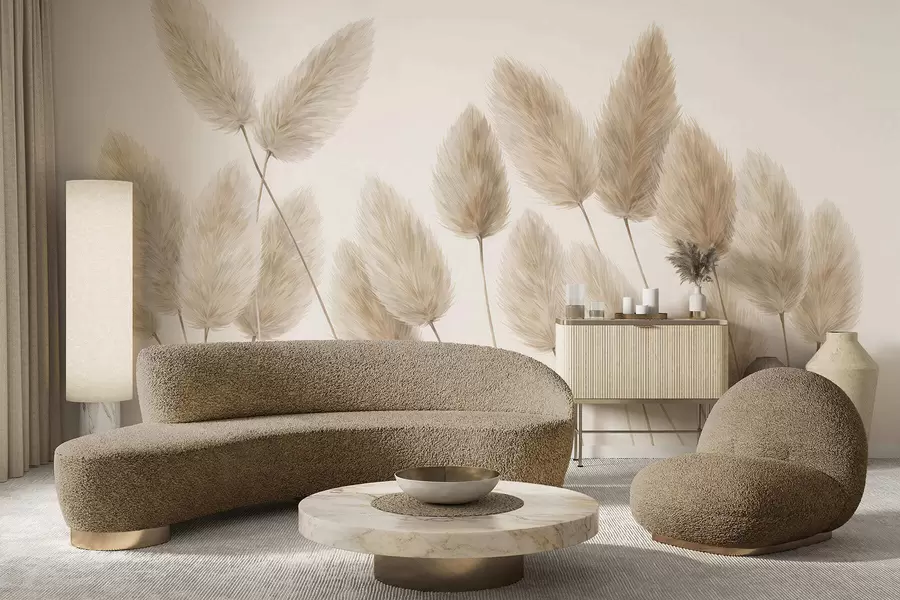 Carta da parati nature Spighette sul campo 