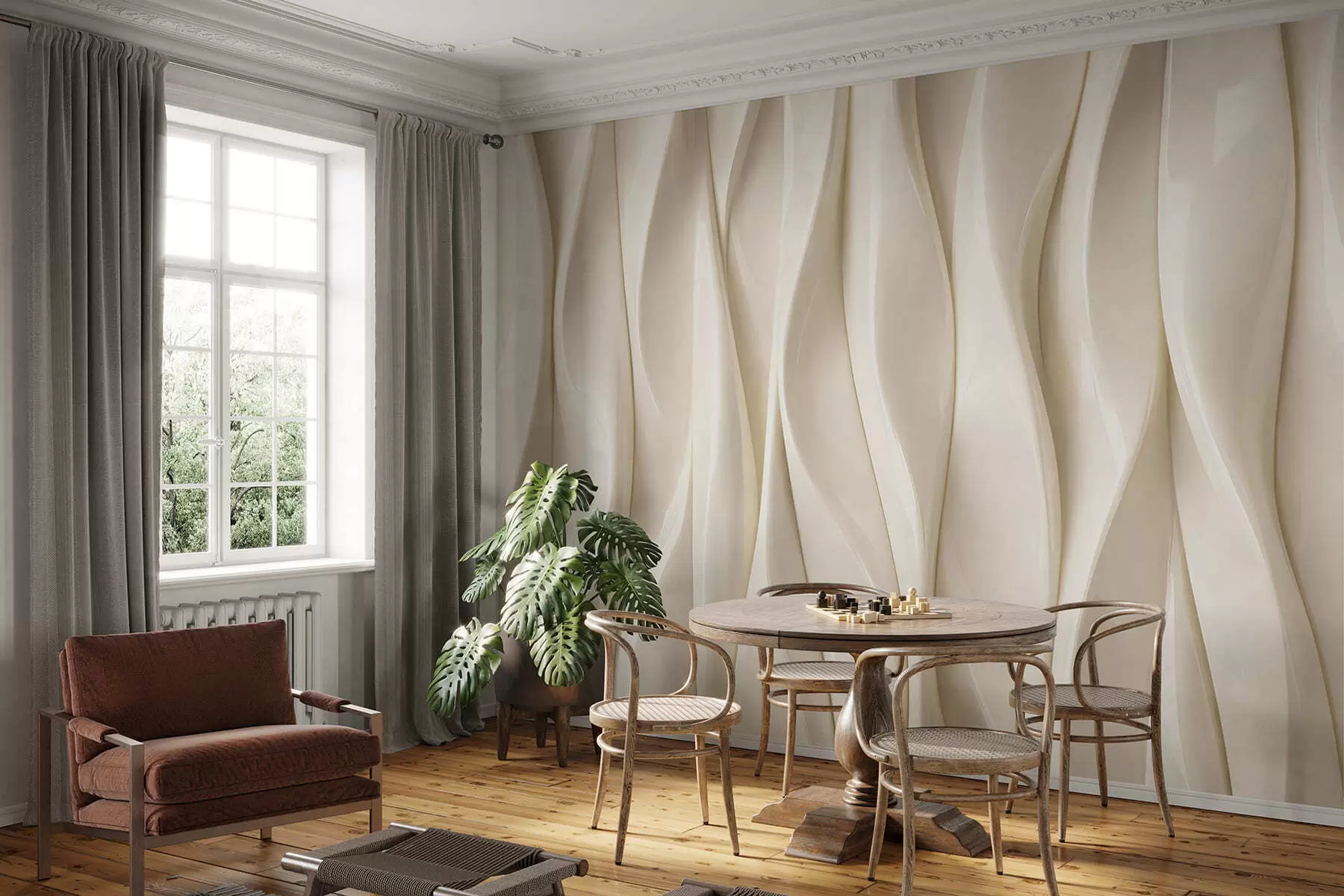 Carta da parati 3D Ritmo verticale 