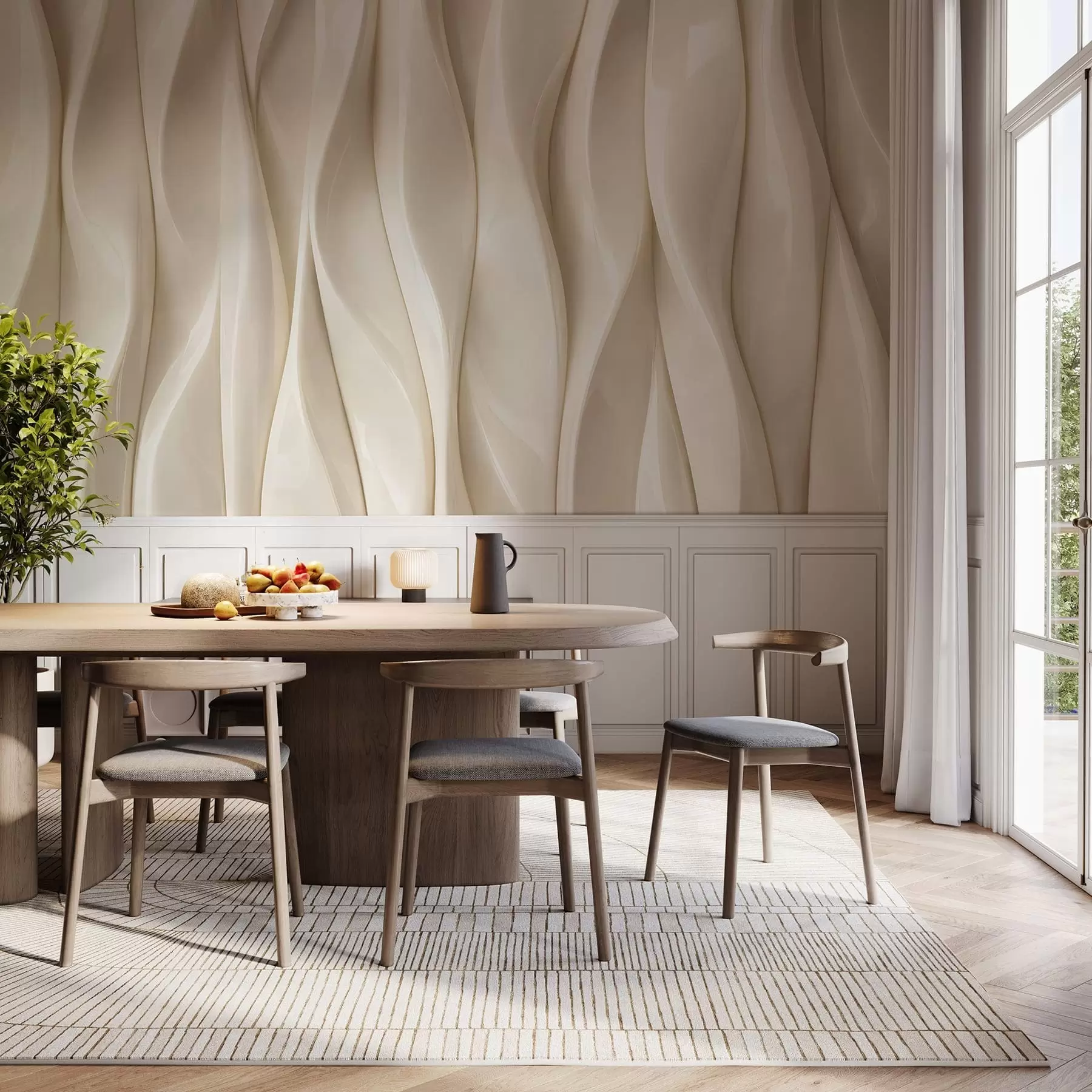 Carta da parati 3D Ritmo verticale 