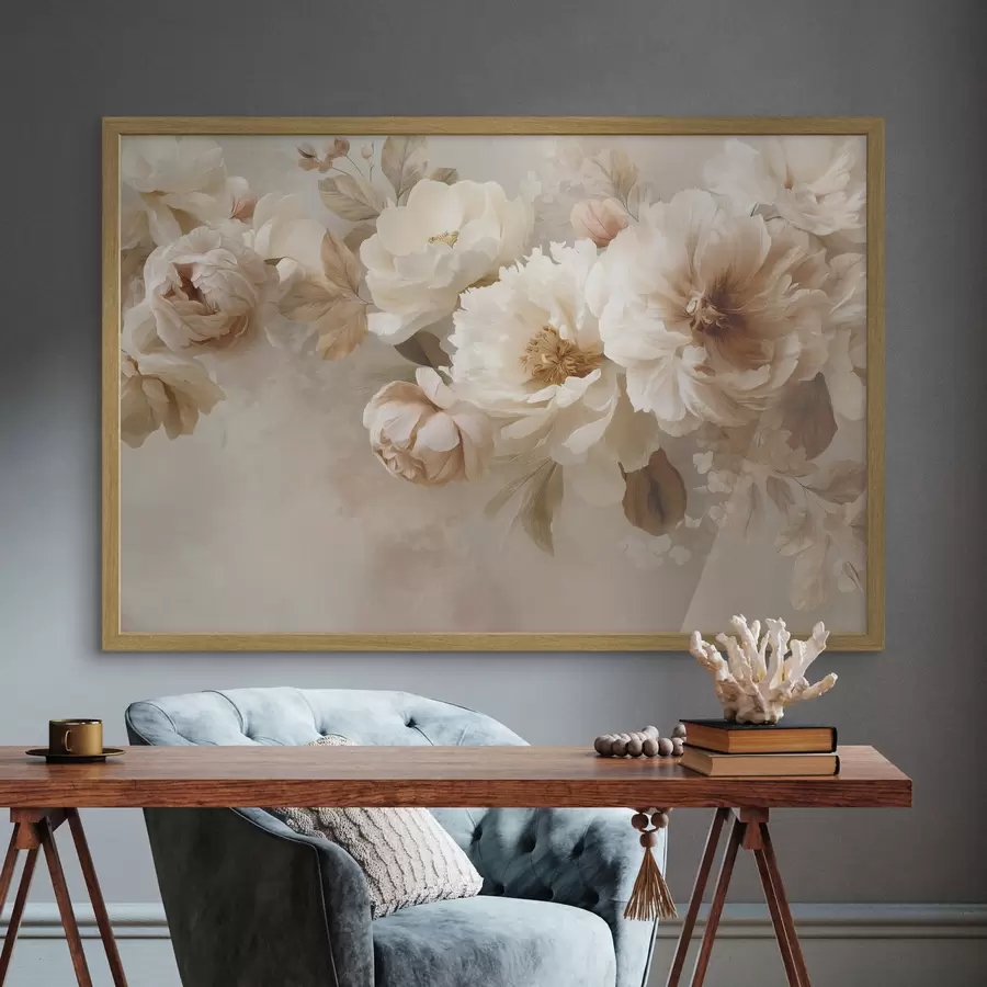 carta da parati Grandi fiori di peonia nr. f47702