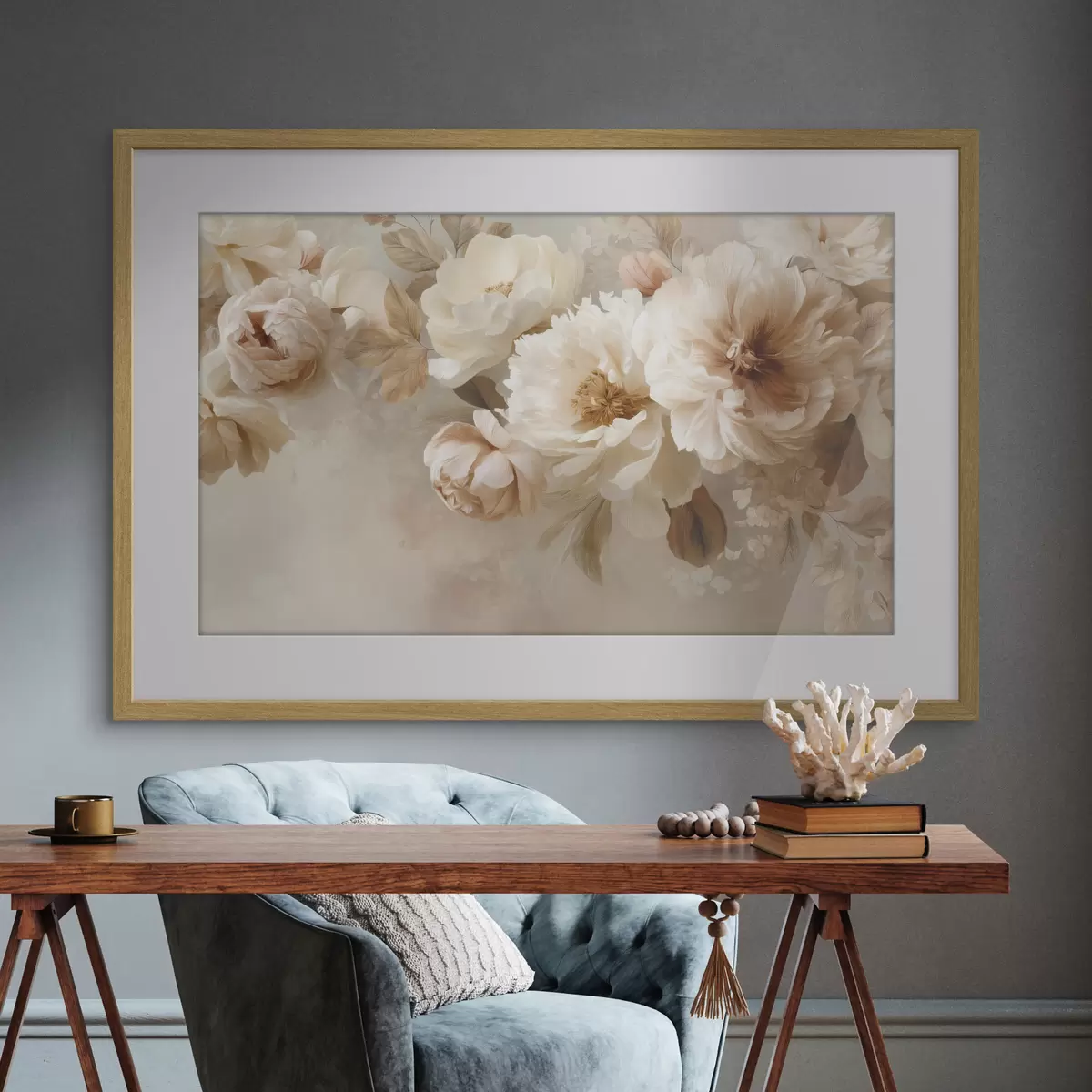 Poster Grandi fiori di peonia f47702