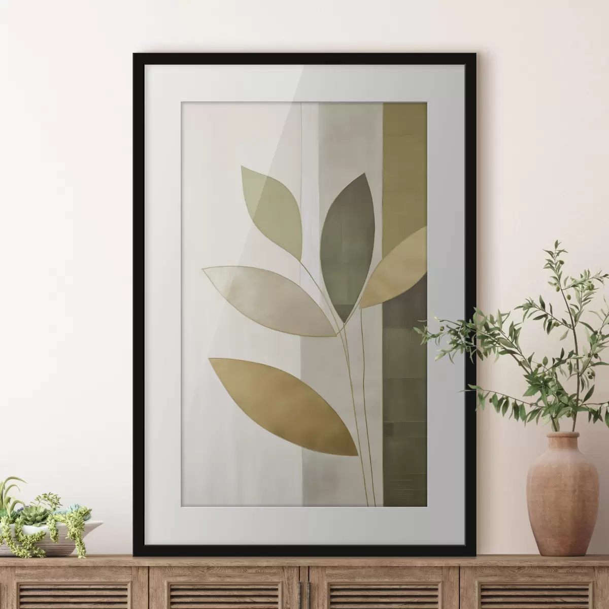 Poster Astrazione con le foglie f47713