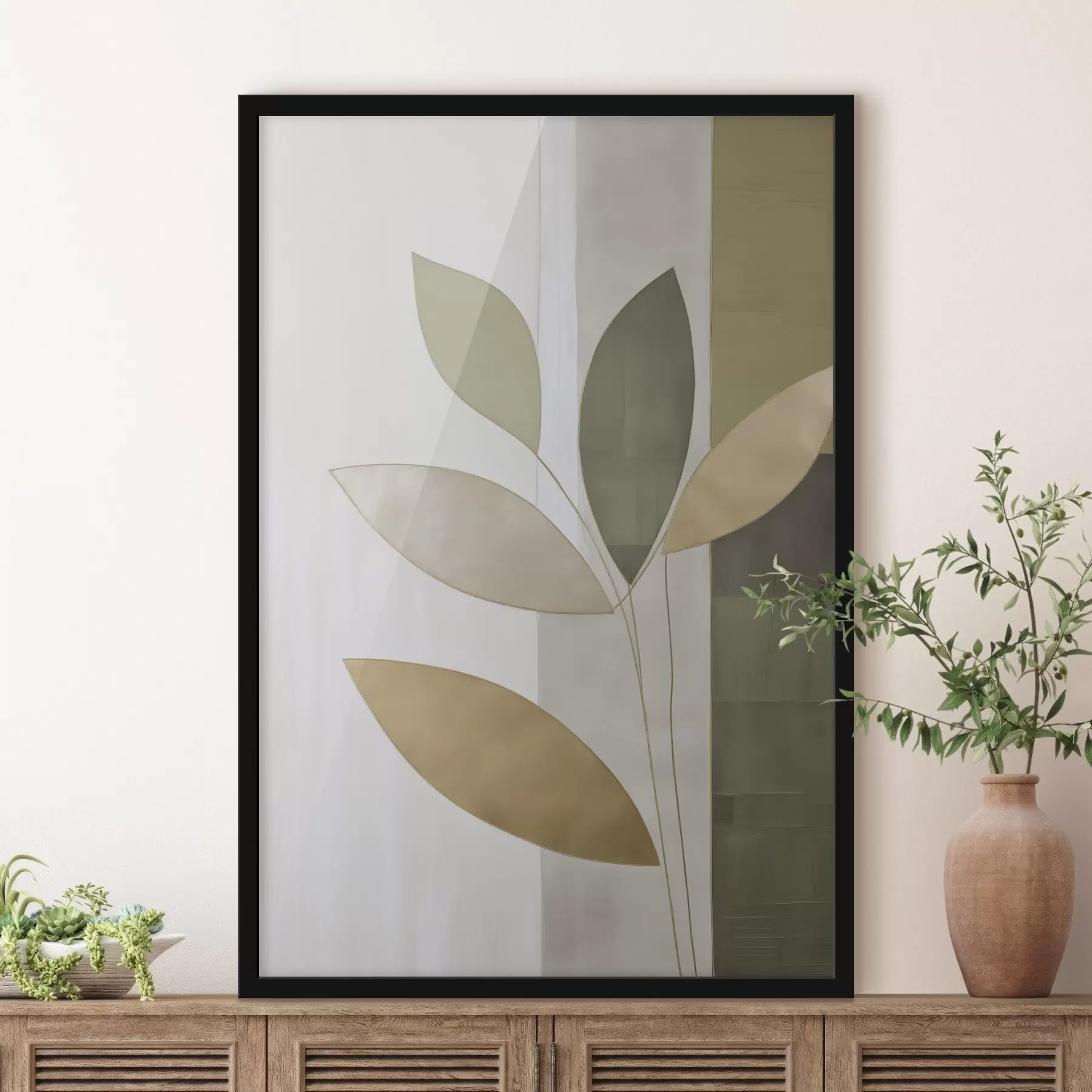 carta da parati Astrazione con le foglie nr. f47713