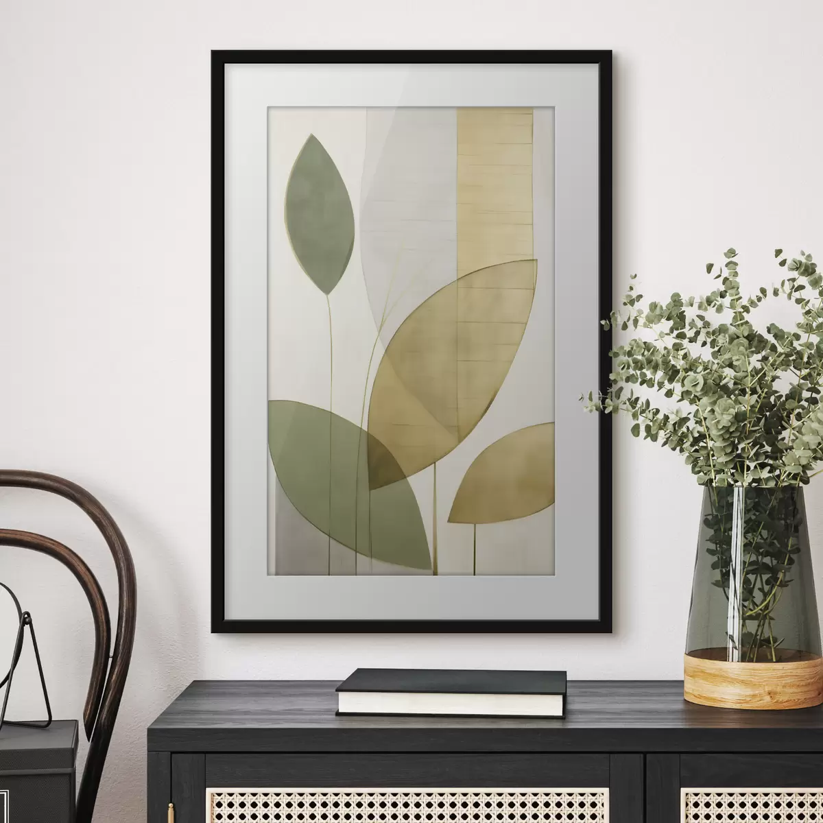 Poster Astrazione con fogliame f47714