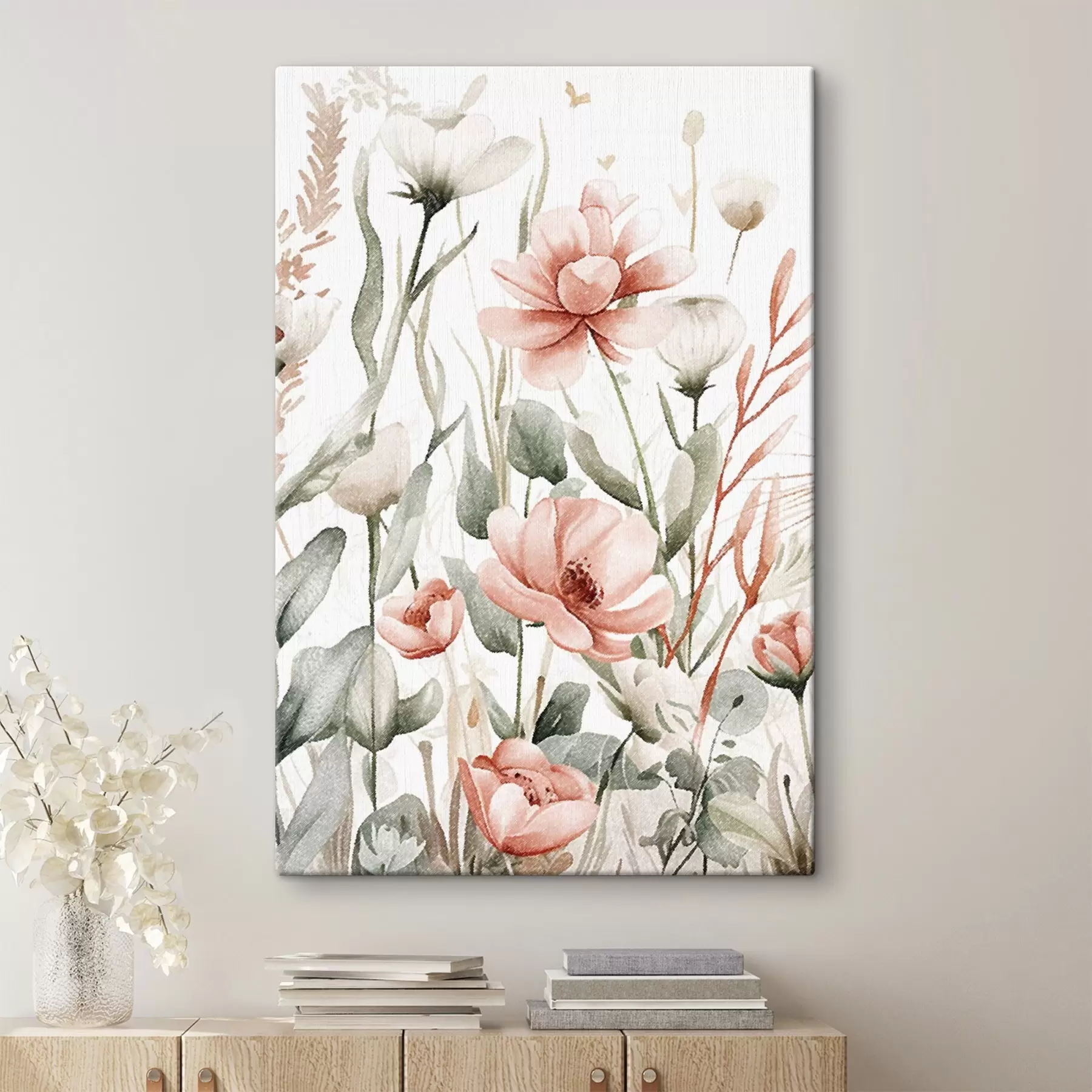 Quadro Fiori acquerellati, effetto matita nr. s47740