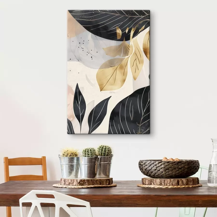 carta da parati Rami e foglie astratti nr. s47744