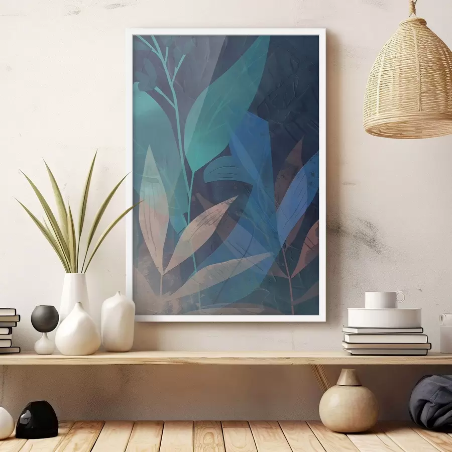 carta da parati Rami e foglie astratti nr. f47748