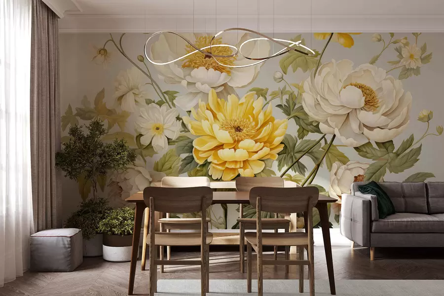 Carta da parati Floreale Bouquet di lusso n. w05170