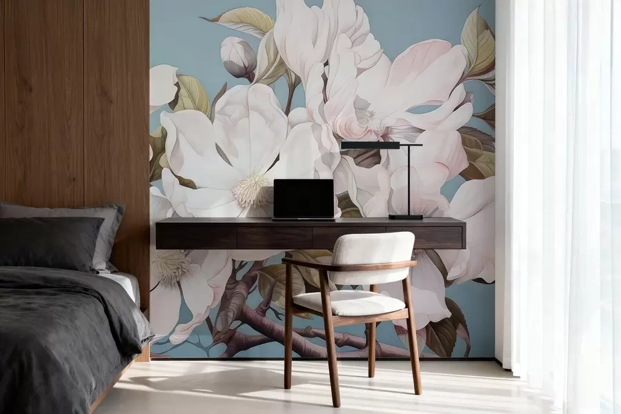 Carta da parati Floreale Fiori rigogliosi su un ramo di albero n. w05178