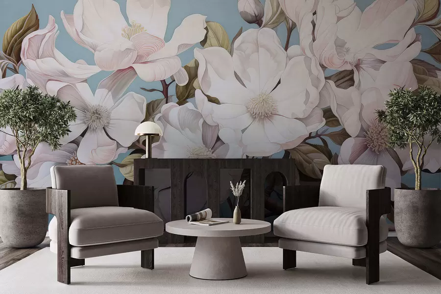 Carta da parati Floreale Fiori rigogliosi su un ramo di albero n. w05178