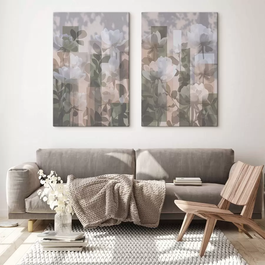 carta da parati Astrazione con fiori nr. m01268