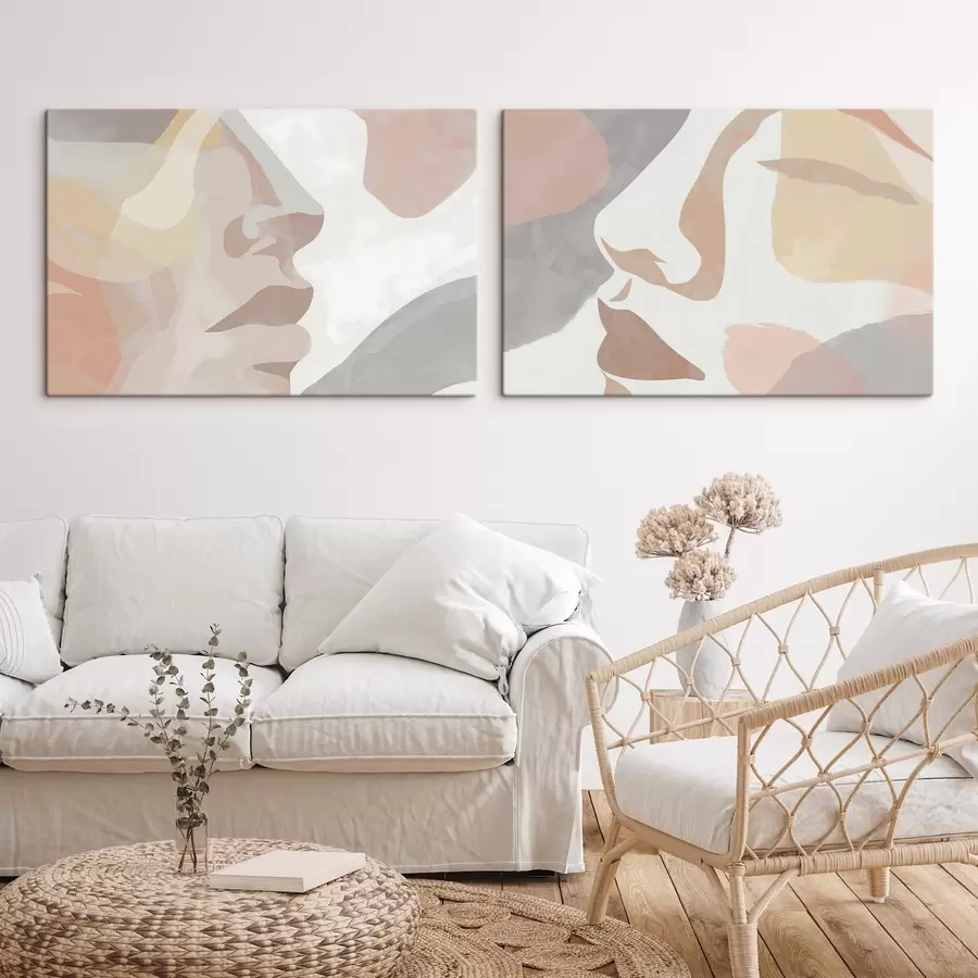 carta da parati Volti astratti minimalisti nr. m01275