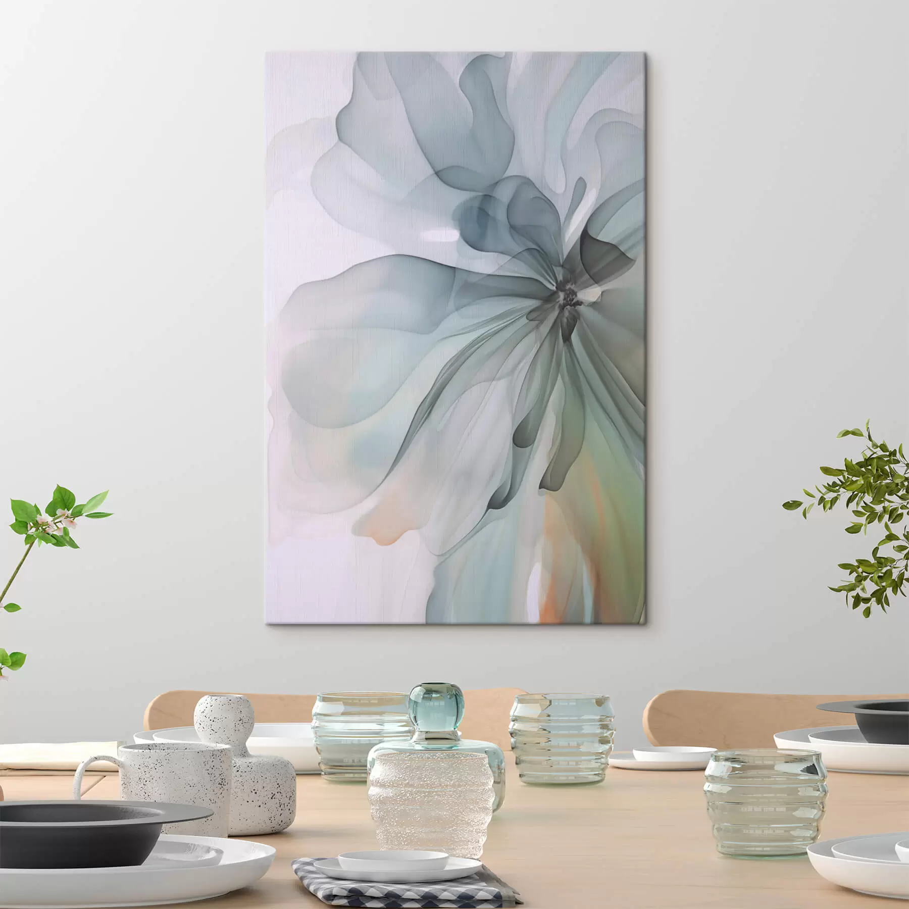 carta da parati Fiore astratto delicato nr. s47328