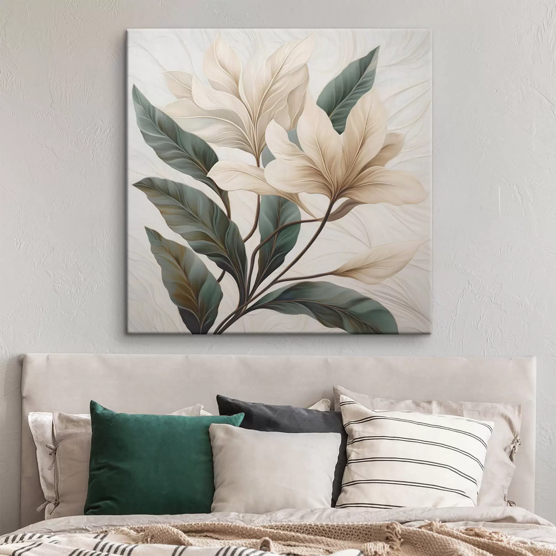 carta da parati Fiori con foglie nr. s47669