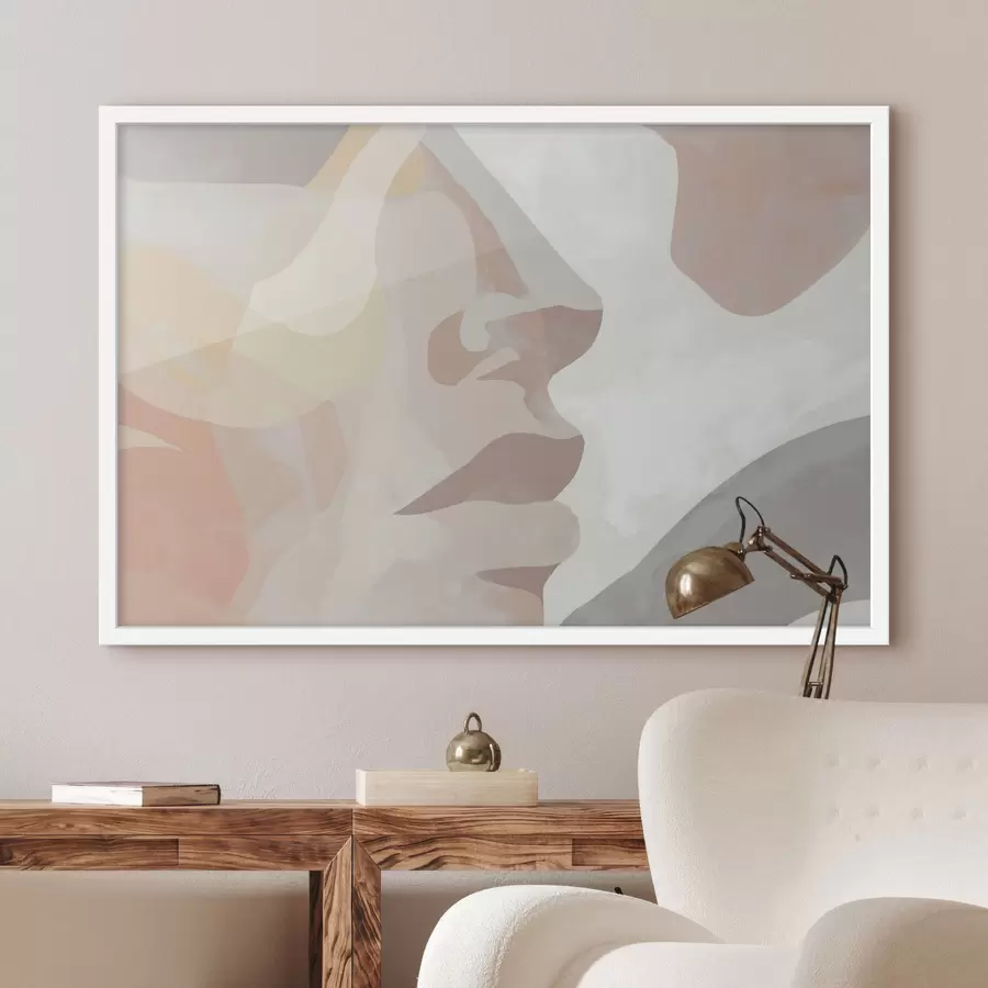 carta da parati Volto astratto minimalista nr. f47774