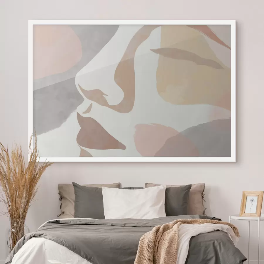 carta da parati Volto astratto minimalista nr. f47777