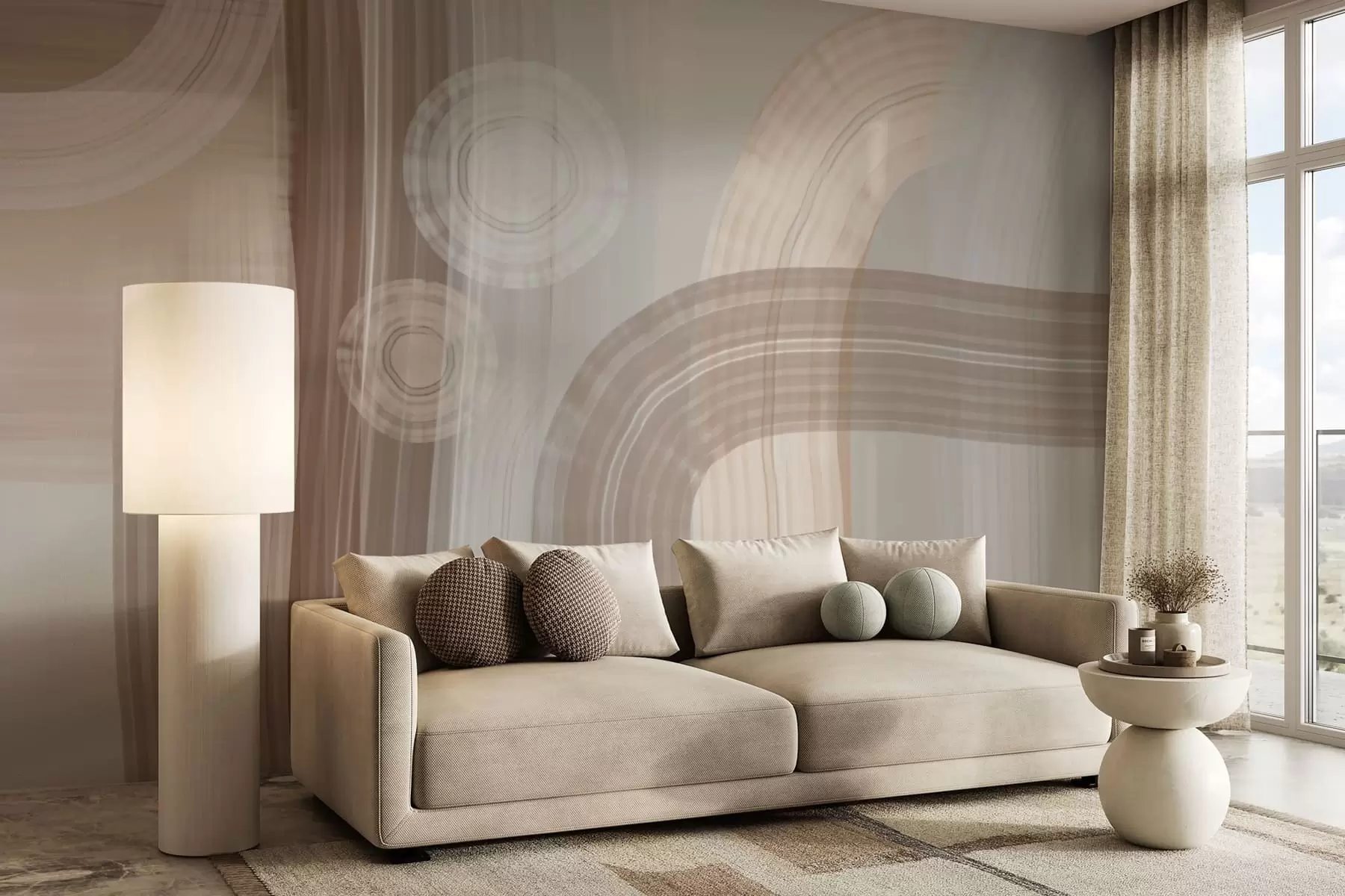 carta da parati astrazione moderna pennellate larghe nr. w04876