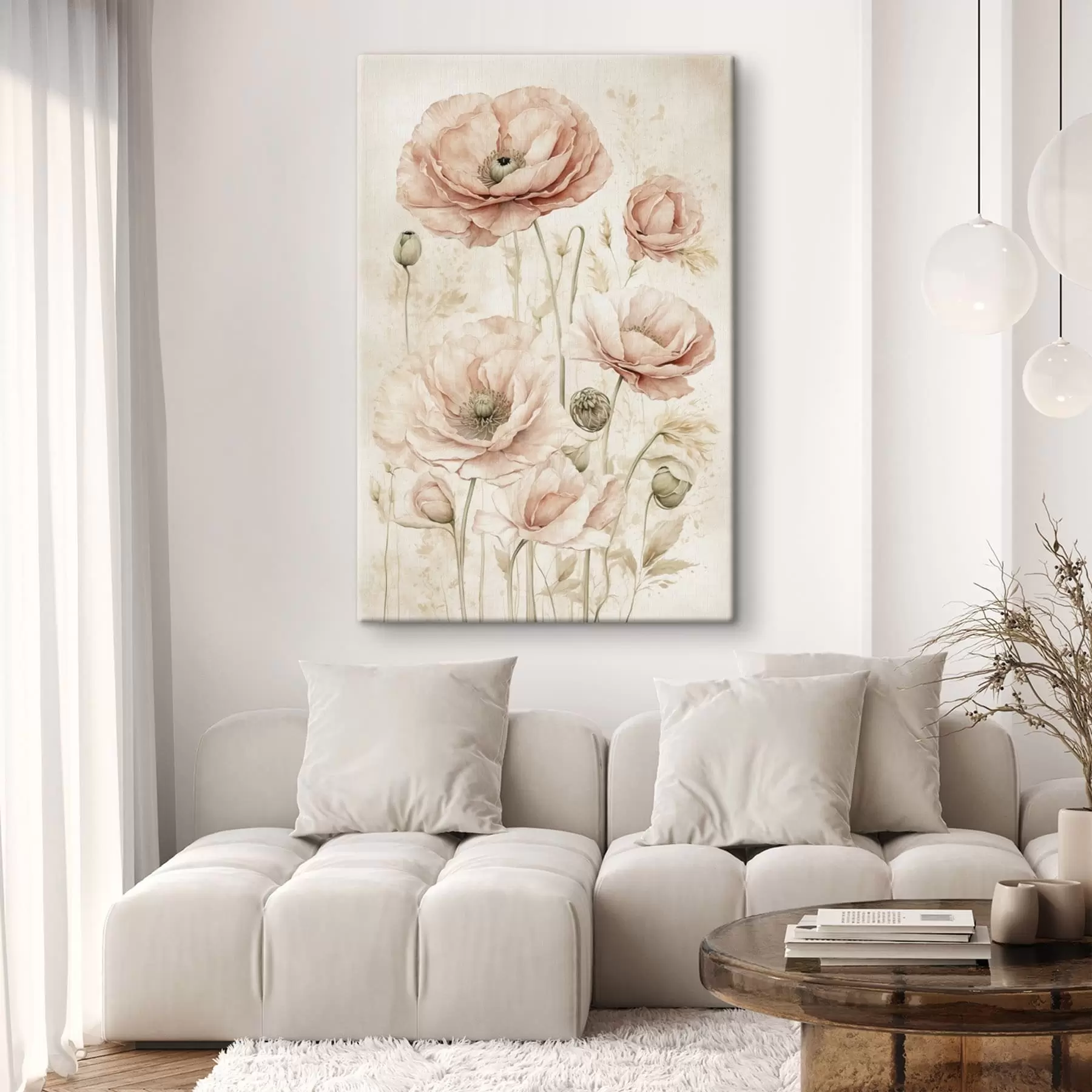 carta da parati Delicati fiori nei toni del rosa chiaro nr. s47756