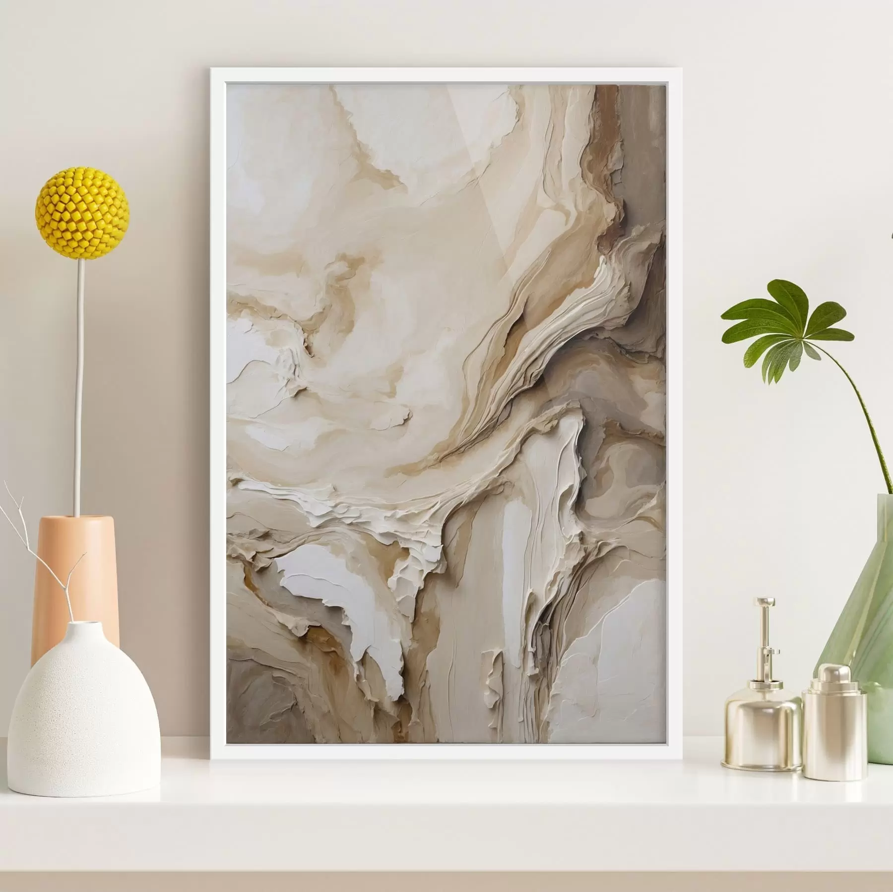carta da parati Astratto texture beige a strati nr. f47269