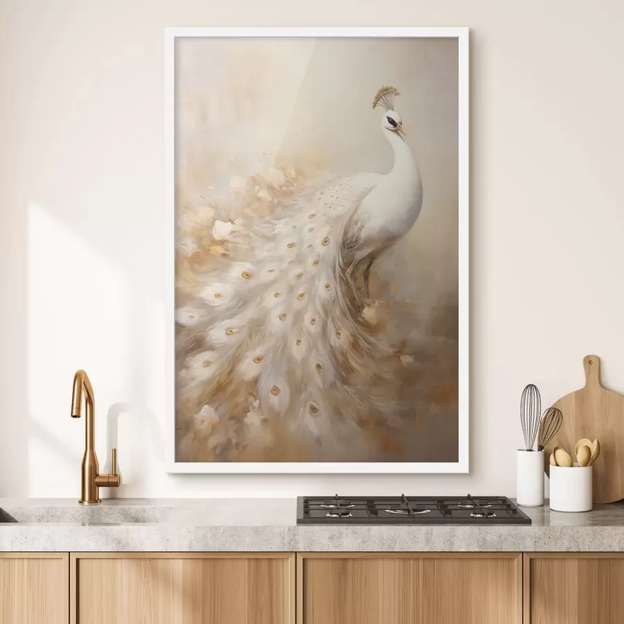 carta da parati Uccellino leggero con lunga coda dai toni ariosi nr. f47309