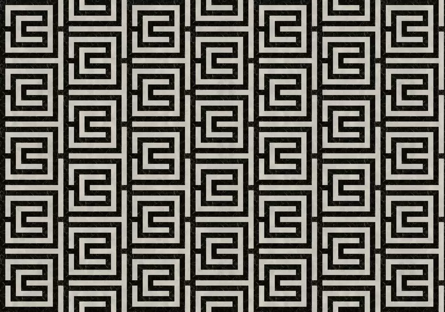 carta da parati Motivo geometrico ripetuto con motivi a linee quadrate nr. w05134